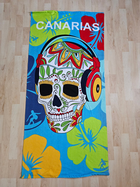 Badetuch Canarias mit Totenkopf